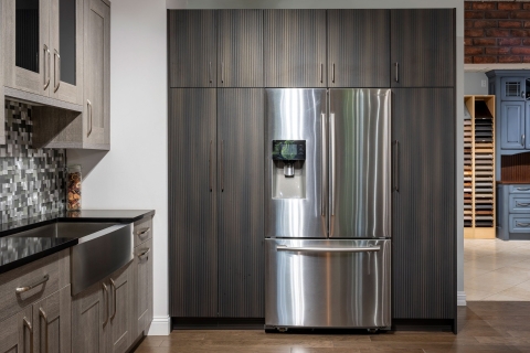 Cabinets - Collezione Italiana: Caramel Coffee Texture Modern Cabinets