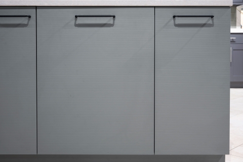 Cabinets - Collezione Italiana: Green Tea + Tuscan Linen + Gloss Kristal Beige Modern Cabinets