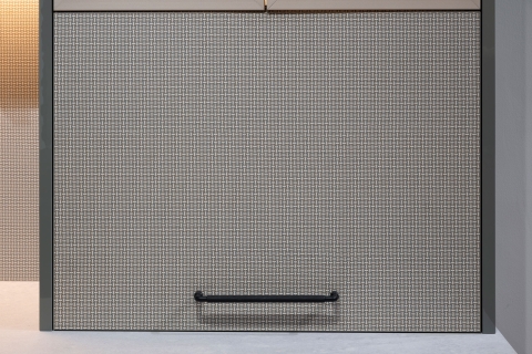Cabinets - Collezione Italiana: Green Tea + Tuscan Linen + Gloss Kristal Beige Modern Cabinets