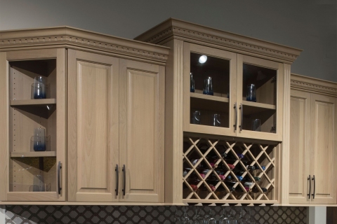 Cabinets - Traditional Maple Wood Custom Kitchen & Bath Cabinets 