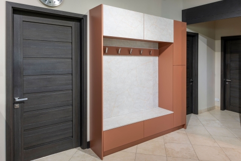 Cabinets - Mudroom Modern Melamine Cabinets
