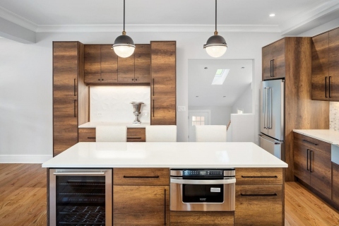 Cabinets - Modern Kitchen - Nature Richelieu Melamine Gavi Oak LN66