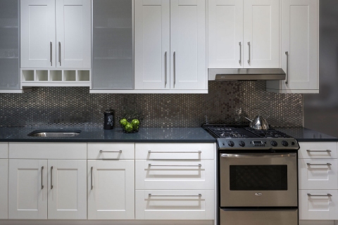 Cabinets - White Shaker Melamine Cabinets